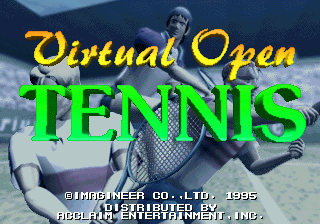 Virtual Open Tennis Title Screen